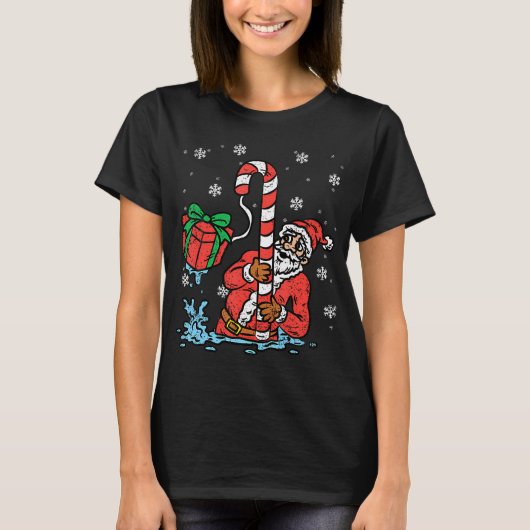 Weihnachtsangeln T-Shirt (Vorderseite)