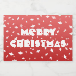 WeihnachtsAngels Alkoholflaschenetikett