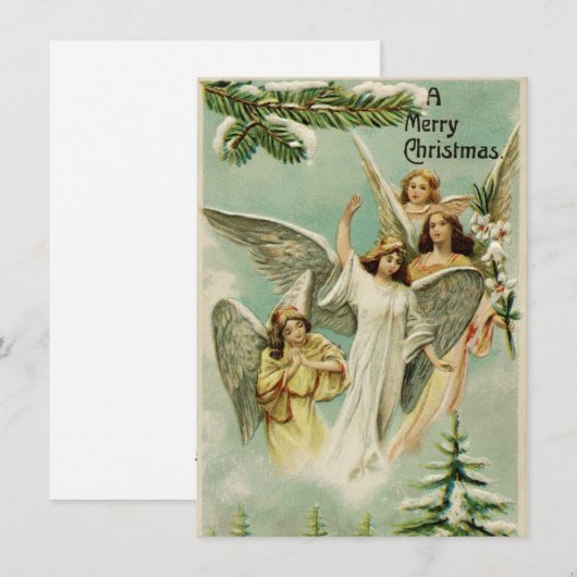 WeihnachtsAngels Feiertagskarte (Vorne/Hinten)