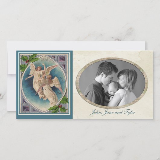 WeihnachtsAngels Feiertagskarte (Vorderseite)