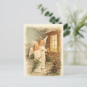 WeihnachtsAngels Feiertagspostkarte (Stehend Vorderseite)