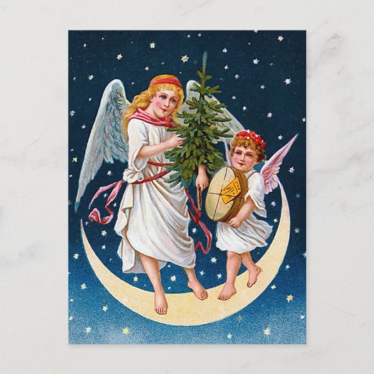 WeihnachtsAngels Feiertagspostkarte (Vorderseite)