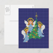 WeihnachtsAngels Feiertagspostkarte (Vorne/Hinten)