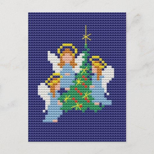 WeihnachtsAngels Feiertagspostkarte (Vorderseite)