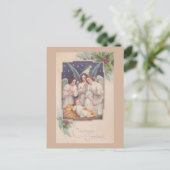 WeihnachtsAngels Feiertagspostkarte (Stehend Vorderseite)