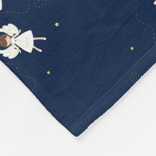 Weihnachtsangels Fleecedecke (Ecke)
