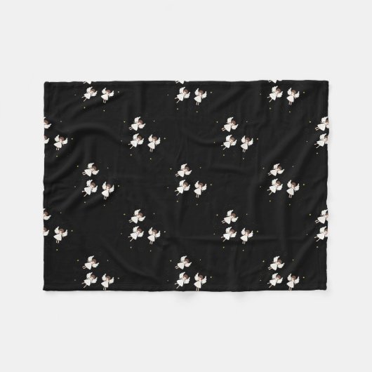 Weihnachtsangels Fleecedecke (Vorderseite (Horizontal))