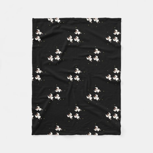 Weihnachtsangels Fleecedecke (Vorderseite)