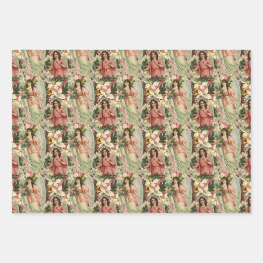 WeihnachtsAngels Geschenkpapier Set (Vorderseite)