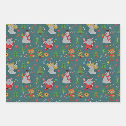 WeihnachtsAngels Geschenkpapier Set (Vorderseite 3)