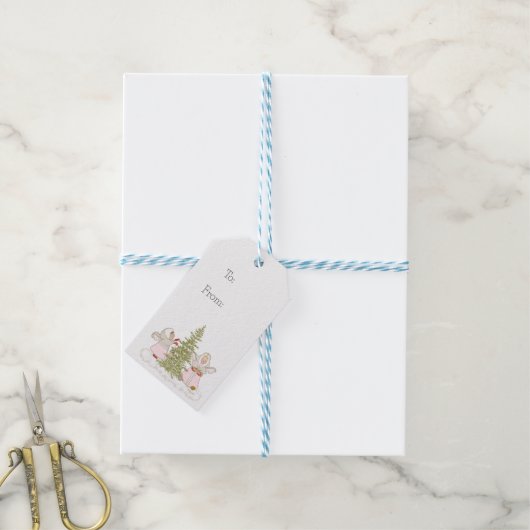 WeihnachtsAngels - Geschenktags Geschenkanhänger (Mit Garn)