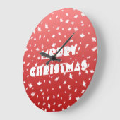 WeihnachtsAngels Große Wanduhr (Winkel)