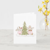 WeihnachtsAngels Gruß Karte (Gelbe Blume)