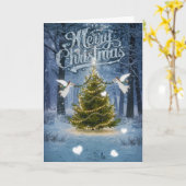 WeihnachtsAngels Grußkarte Karte (Gelbe Blume)