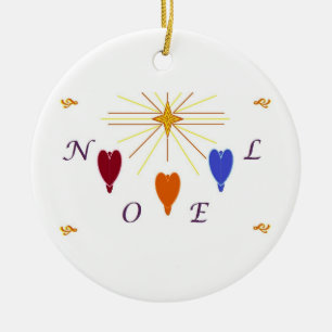 WeihnachtsAngels im Star-Weihnachten Keramik Ornament