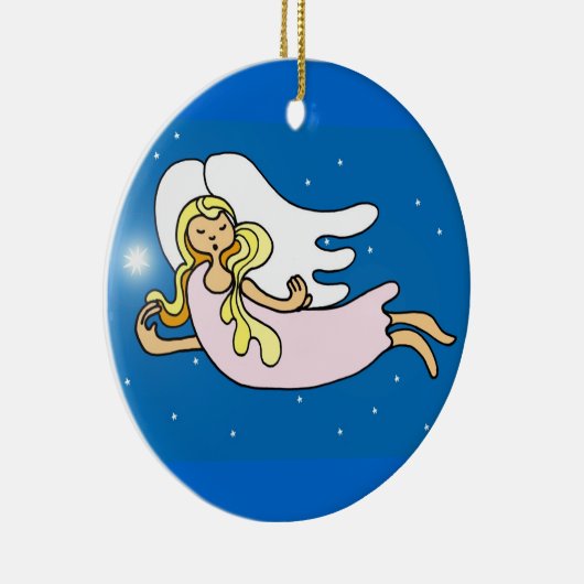 Weihnachtsangels Keramikornament (Rechts)