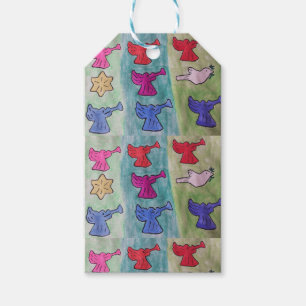 WeihnachtsAngels mit Trumpets Geschenkanhänger