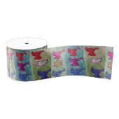 WeihnachtsAngels mit Trumpets Ripsband (Spule)