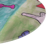 WeihnachtsAngels mit Trumpets Schneidebrett (Ecke)