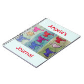 WeihnachtsAngels mit Trumpets Spiral Notebook Notizblock (Linke Seite)