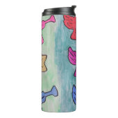 WeihnachtsAngels mit Trumpets Thermosbecher (Nach links gedreht)