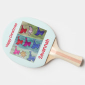 WeihnachtsAngels mit Trumpets Tischtennis Schläger (Seitenansicht)