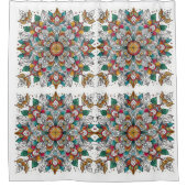 Weihnachtsangels multicolor duschvorhang (Vorderseite)