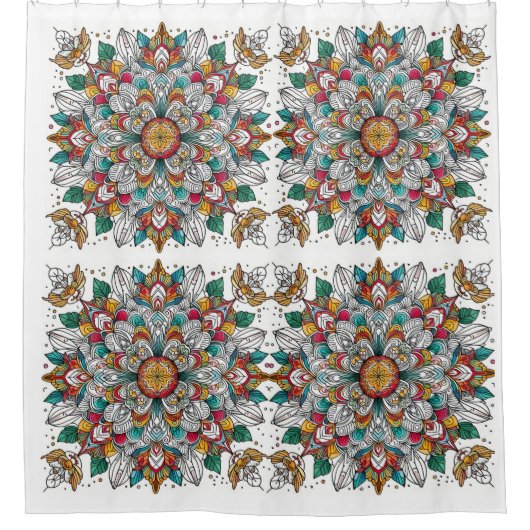 Weihnachtsangels multicolor duschvorhang (Vorderseite)