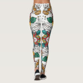 Weihnachtsangels multicolor leggings (Rückseite)