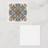 Weihnachtsangels multicolor quadratische visitenkarte (Vorne/Hinten)