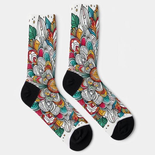 Weihnachtsangels multicolor socken (Rechts)