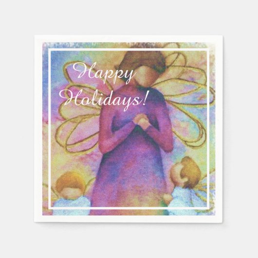 WeihnachtsAngels-Party Serviette (Vorderseite)