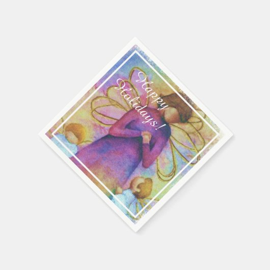 WeihnachtsAngels-Party Serviette (Ecke)