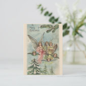 WeihnachtsAngels Postkarte (Stehend Vorderseite)
