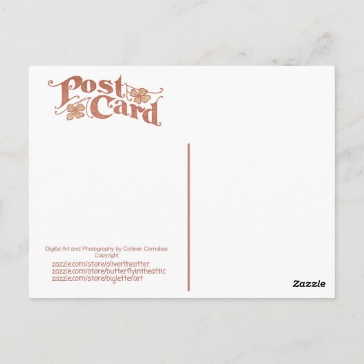 WeihnachtsAngels Postkarte (Rückseite)