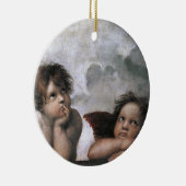 WeihnachtsAngels Raphael Keramikornament (Rechts)
