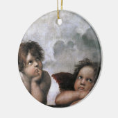 WeihnachtsAngels Raphael Keramikornament (Links)