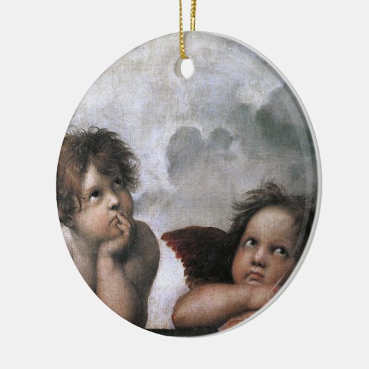 WeihnachtsAngels Raphael Keramikornament (Links)