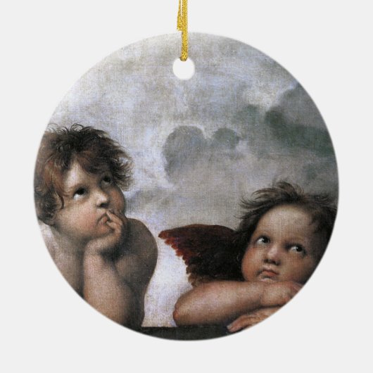 WeihnachtsAngels Raphael Keramikornament (Hinten)