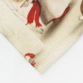 WeihnachtsAngels Red Bow Tree Rabbit Eichhörnchen Fleecedecke (Ecke)