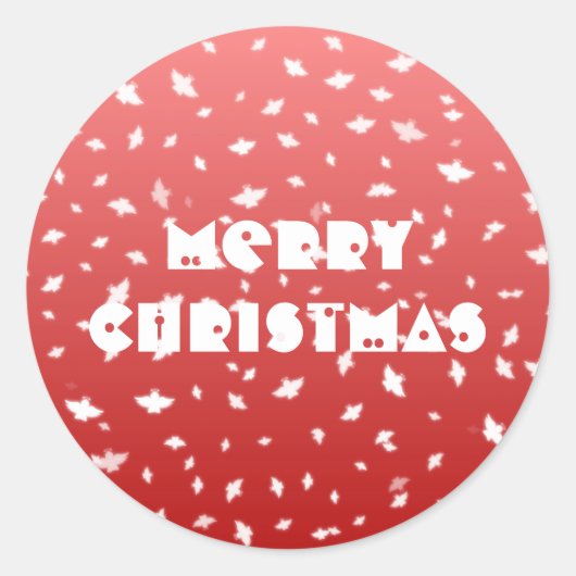 WeihnachtsAngels Runder Aufkleber (Vorderseite)