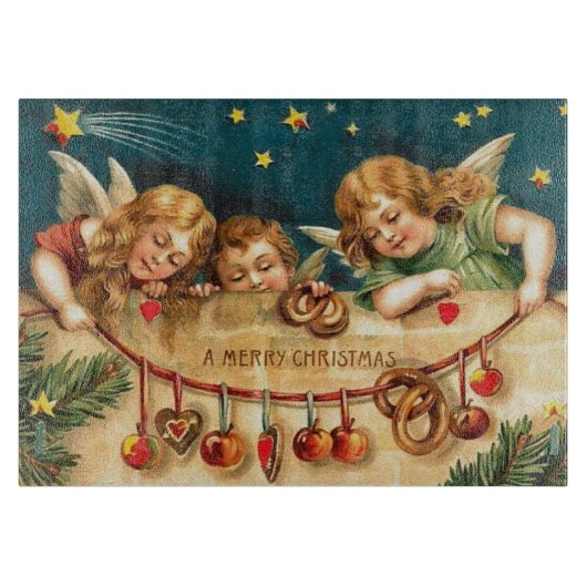 WeihnachtsAngels Schneidebrett (Vorderseite)