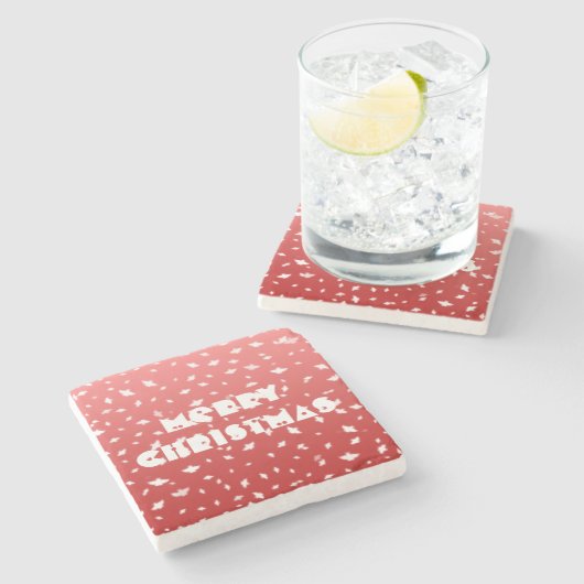 WeihnachtsAngels Steinuntersetzer (Seitenansicht)