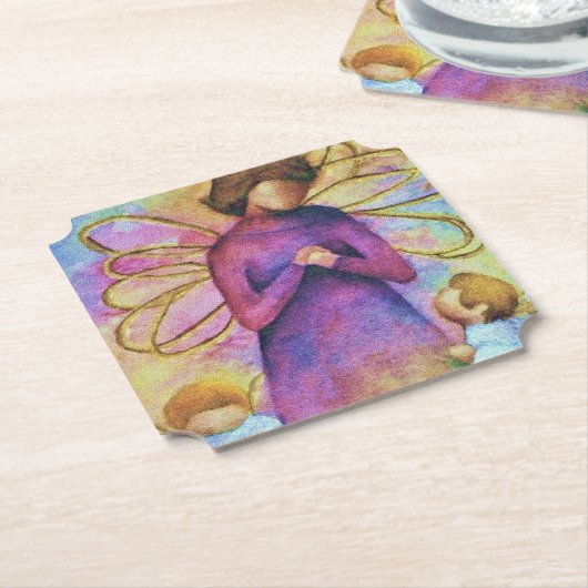 WeihnachtsAngels Untersetzer (angewinkelt)