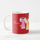 WeihnachtsAngels Vintager Stil Kaffeetasse (Links)