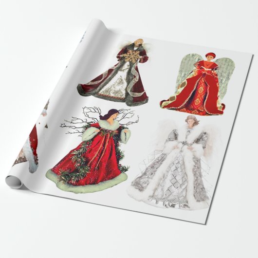 WeihnachtsAngels Wrapping Paper Geschenkpapier (Ungerollt)