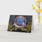 WeihnachtsAngels & Zodiac Wheel, NYC - Karte (Gelbe Blume)