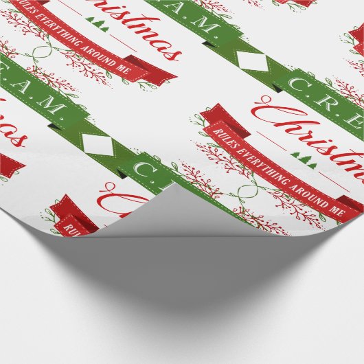 Weihnachtsangesagtes Geschenkpapier (Ecke)