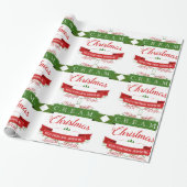 Weihnachtsangesagtes Geschenkpapier (Ungerollt)