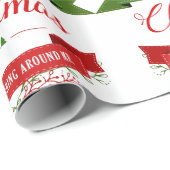 Weihnachtsangesagtes Geschenkpapier (Rolleneckpunkt)